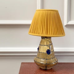 Yellow Murano Glass Vase Mounted as a Lamp