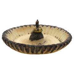 Lámpara de Shabat yemenita de piedra tallada, circa 1900 Judaica