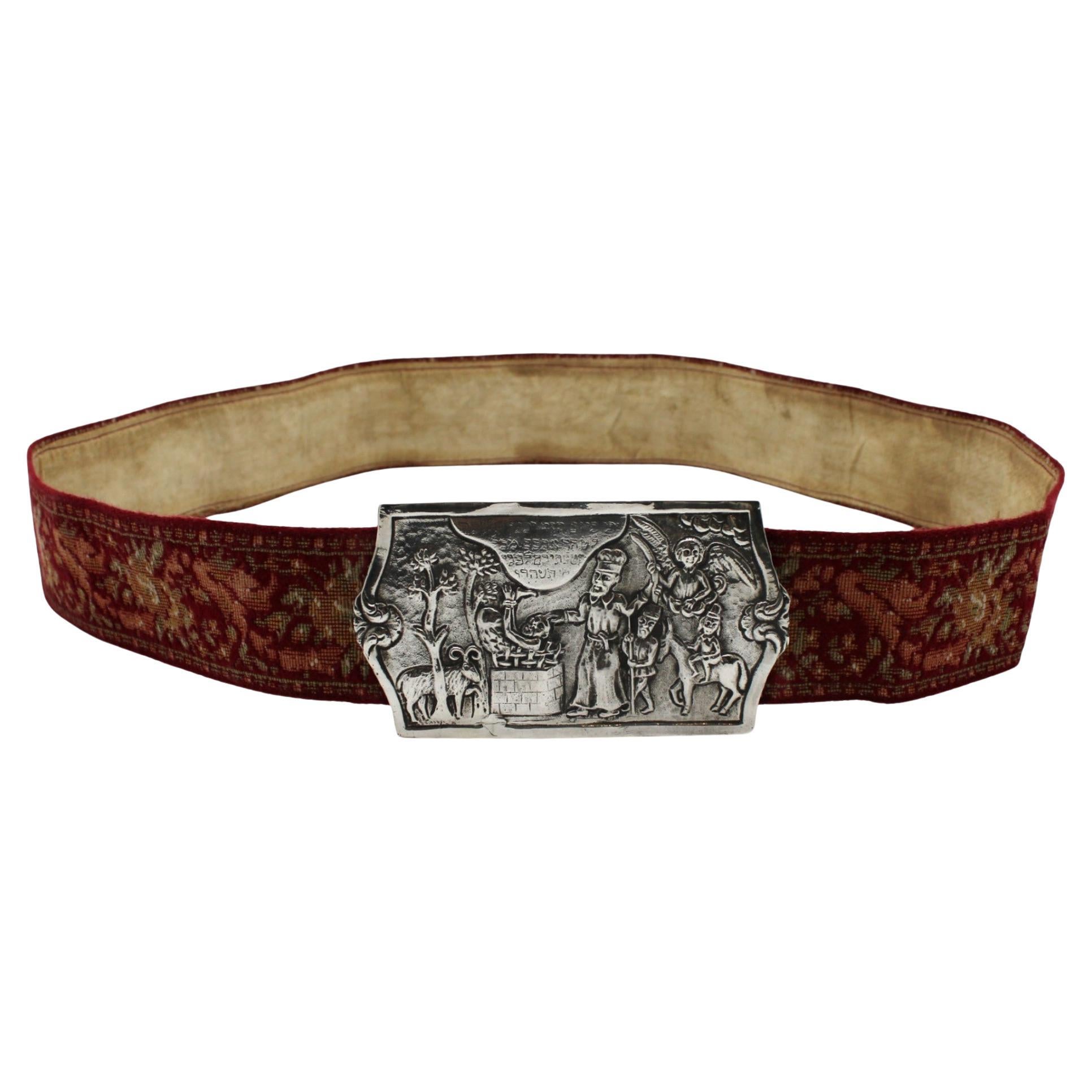Cintura per lo Yom Kippur con fibbia d
argento, Europa, XX secolo