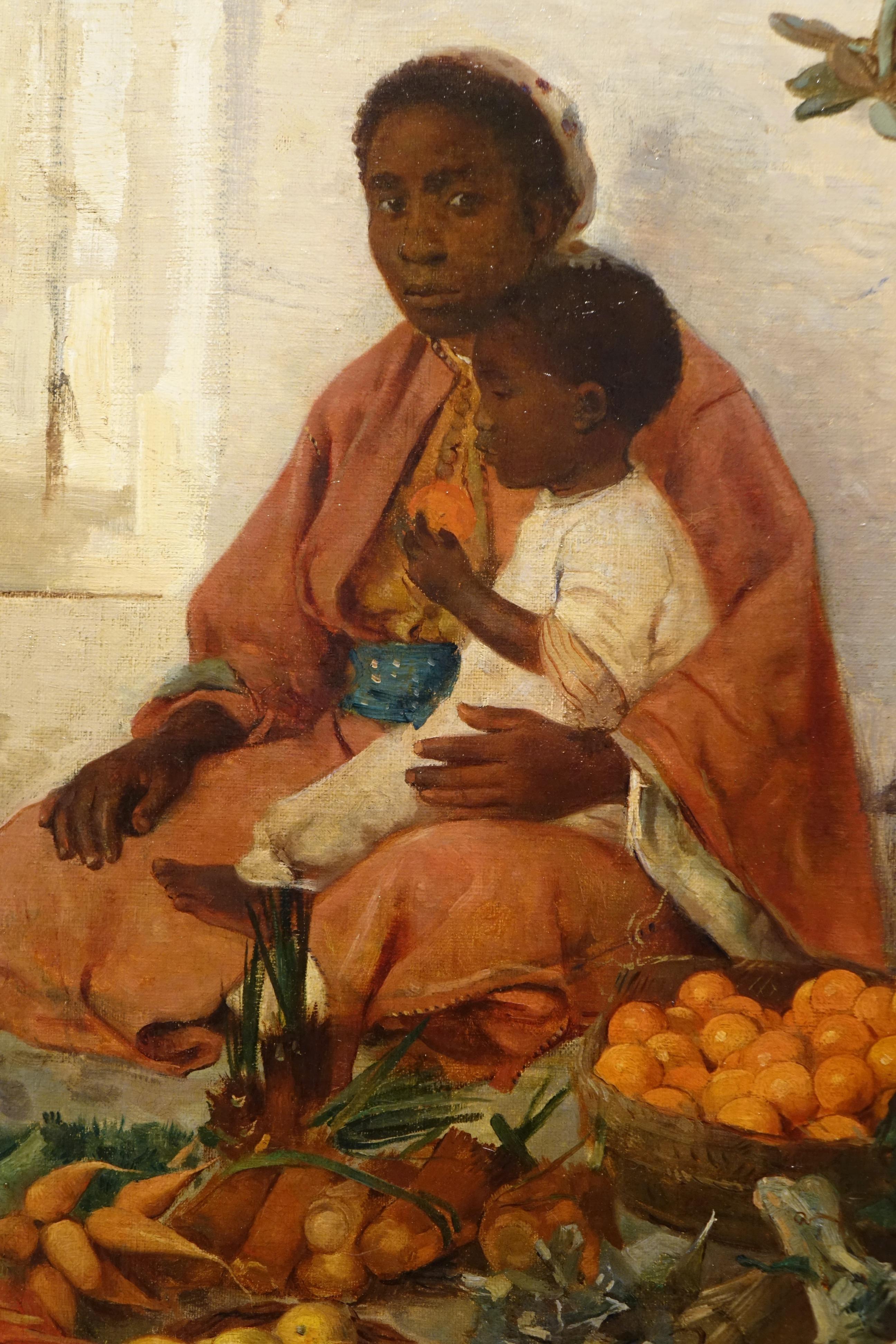 Moresco Un giovane venditore in Oriente, Emile CHARLET (1851-1927) in vendita
