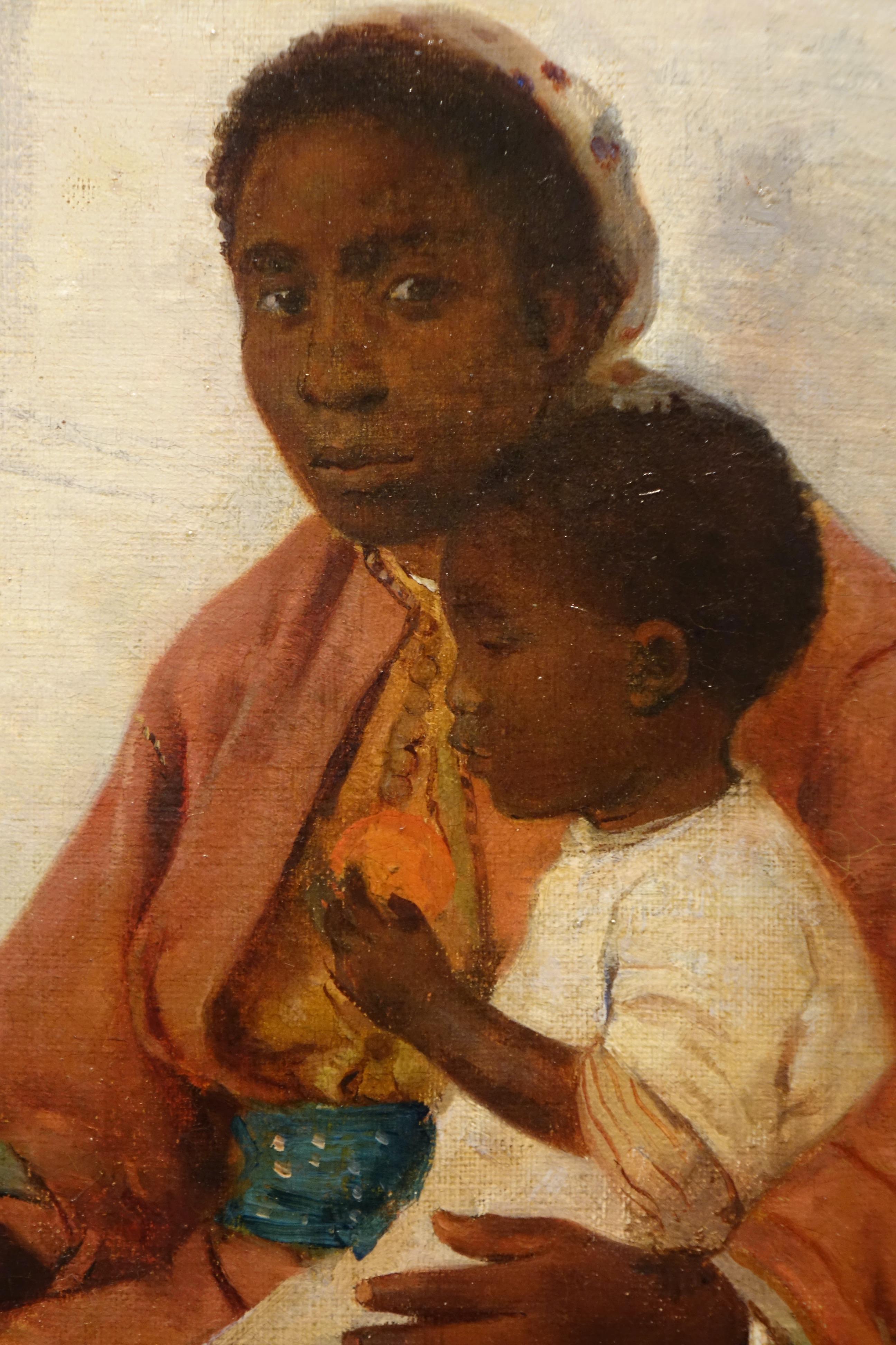 Dipinto a mano Un giovane venditore in Oriente, Emile CHARLET (1851-1927) in vendita