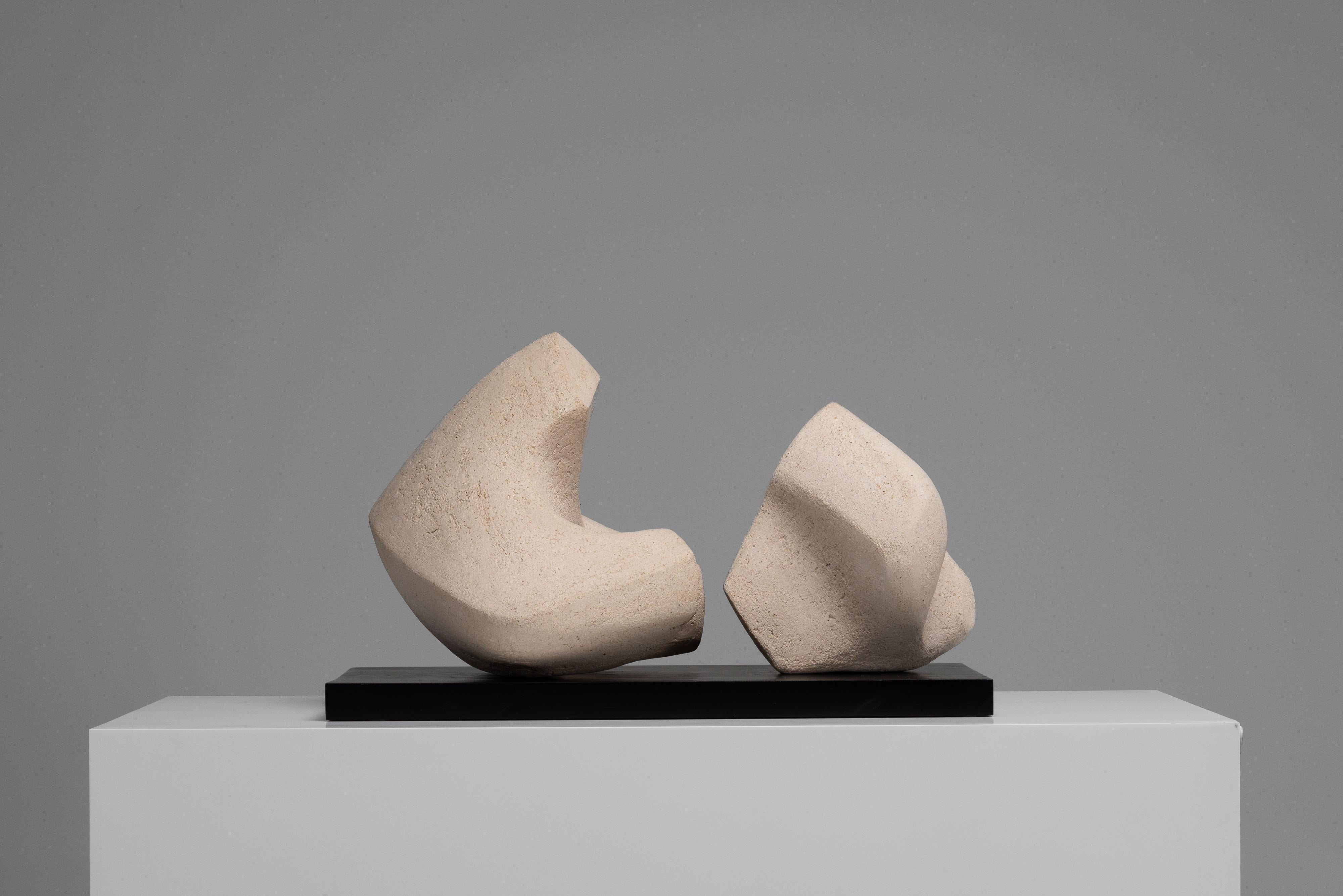 A Ysermans abstract clay sculpture Netherlands 1978 For Sale 4