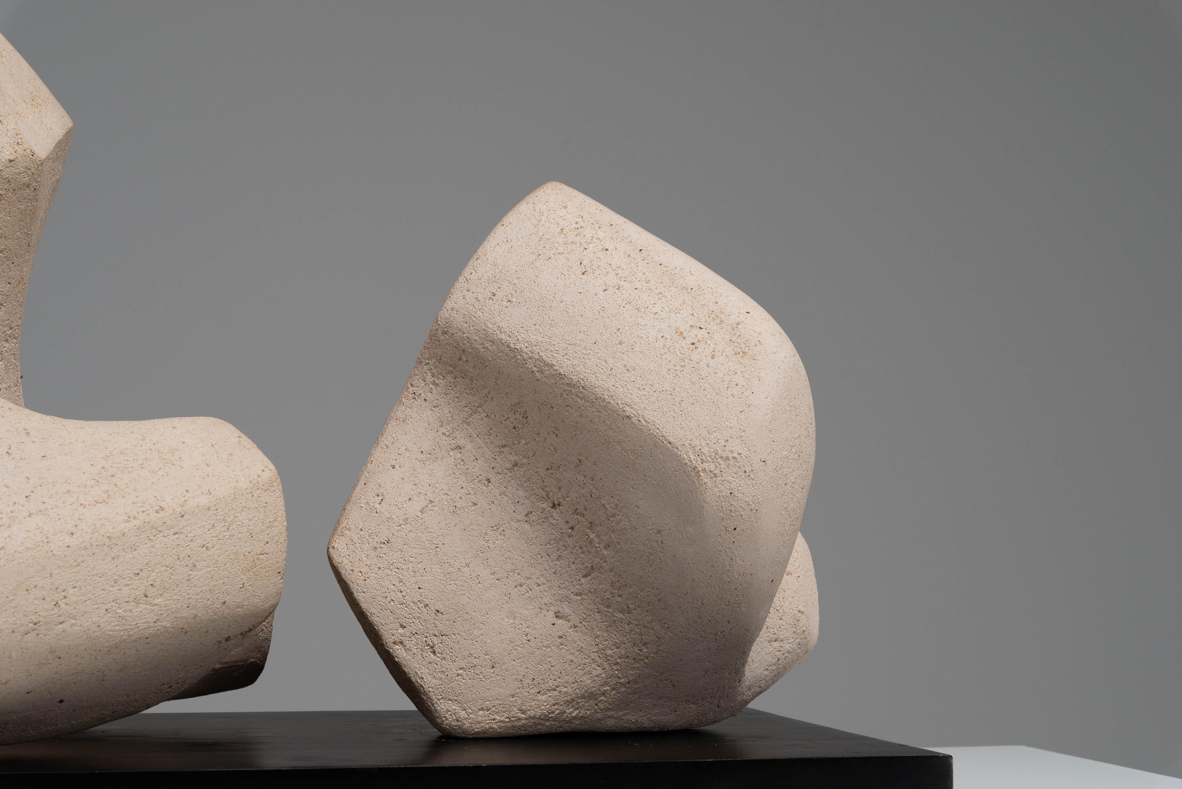 A Ysermans abstract clay sculpture Netherlands 1978 For Sale 6
