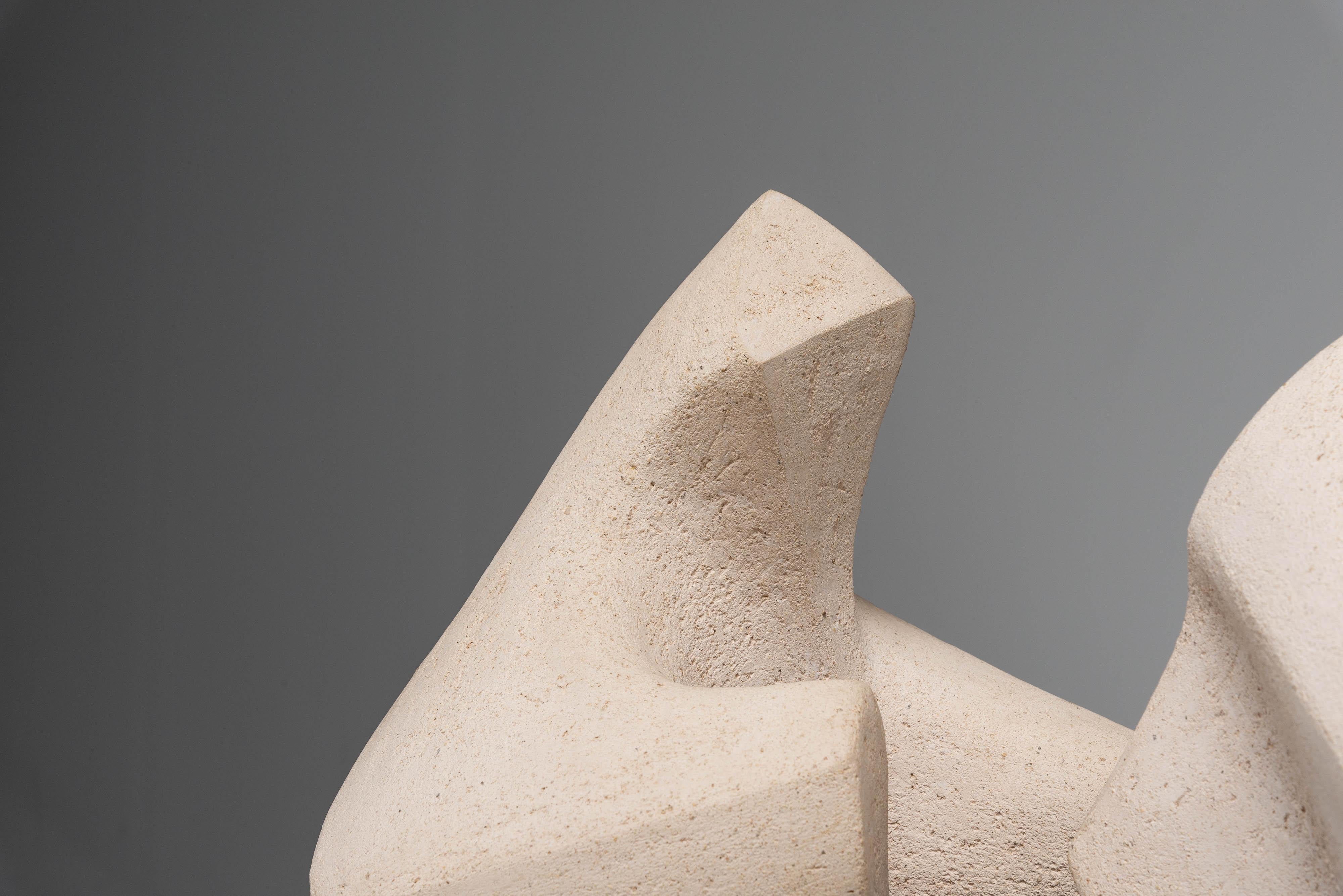 A Ysermans abstract clay sculpture Netherlands 1978 For Sale 8