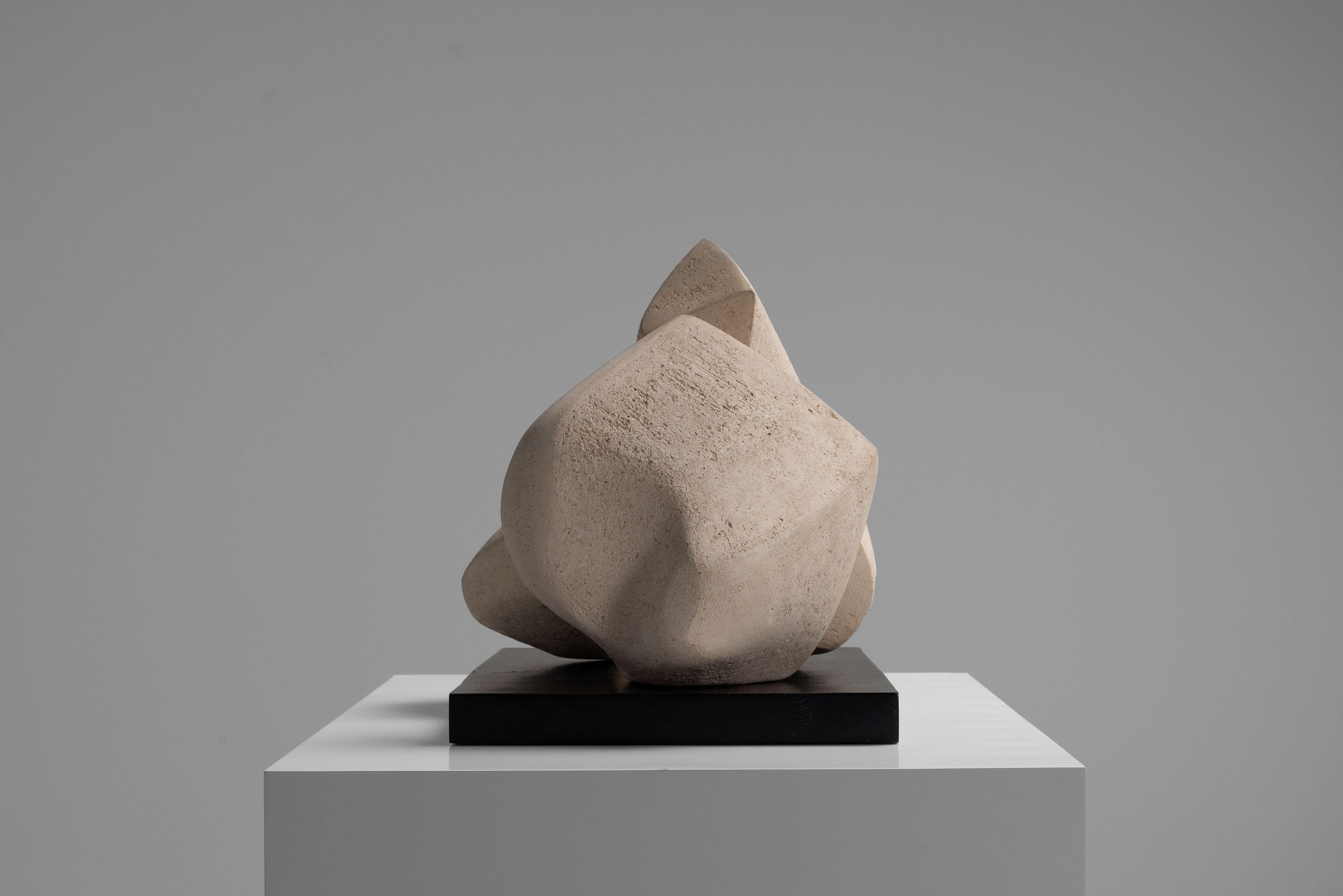 A Ysermans abstract clay sculpture Netherlands 1978 For Sale 2
