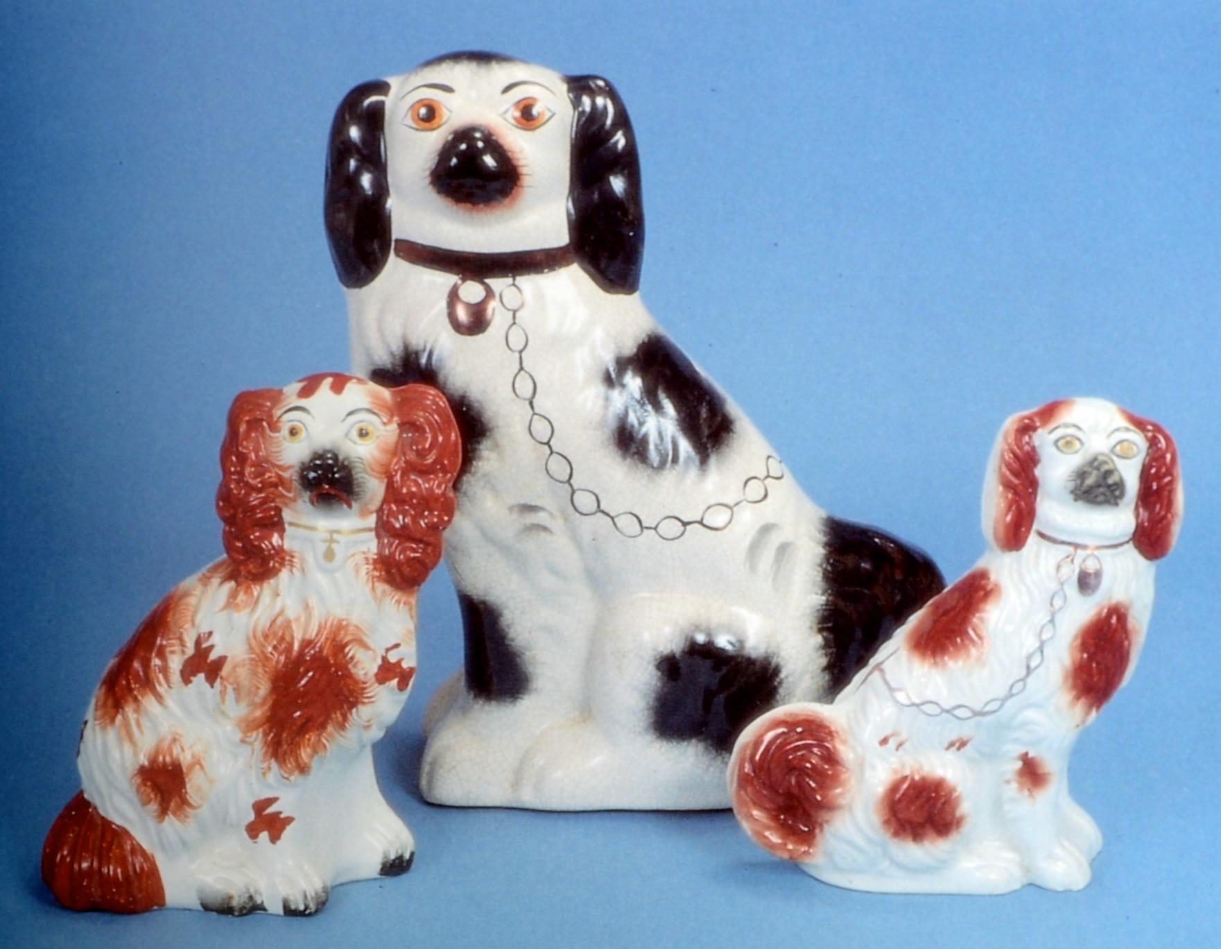 A-Z of Staffordshire Dogs by Clive Mason Pope. Antique Collectors Club, 1996. Hardcover with dust jacket. 168 pp. In the 18th c, artists and potters were fast to reflect in models the interest of the time in identifying and selectively breeding