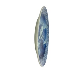 Ein Zenith Delft Blau Teller "Der Kanonenschuss" von Willem Van de Velde