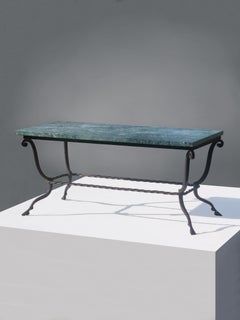 A Zoomorphic ART-DECO NEOCLASSICAL Wrought Iron COFFEE TABLE, France 1930