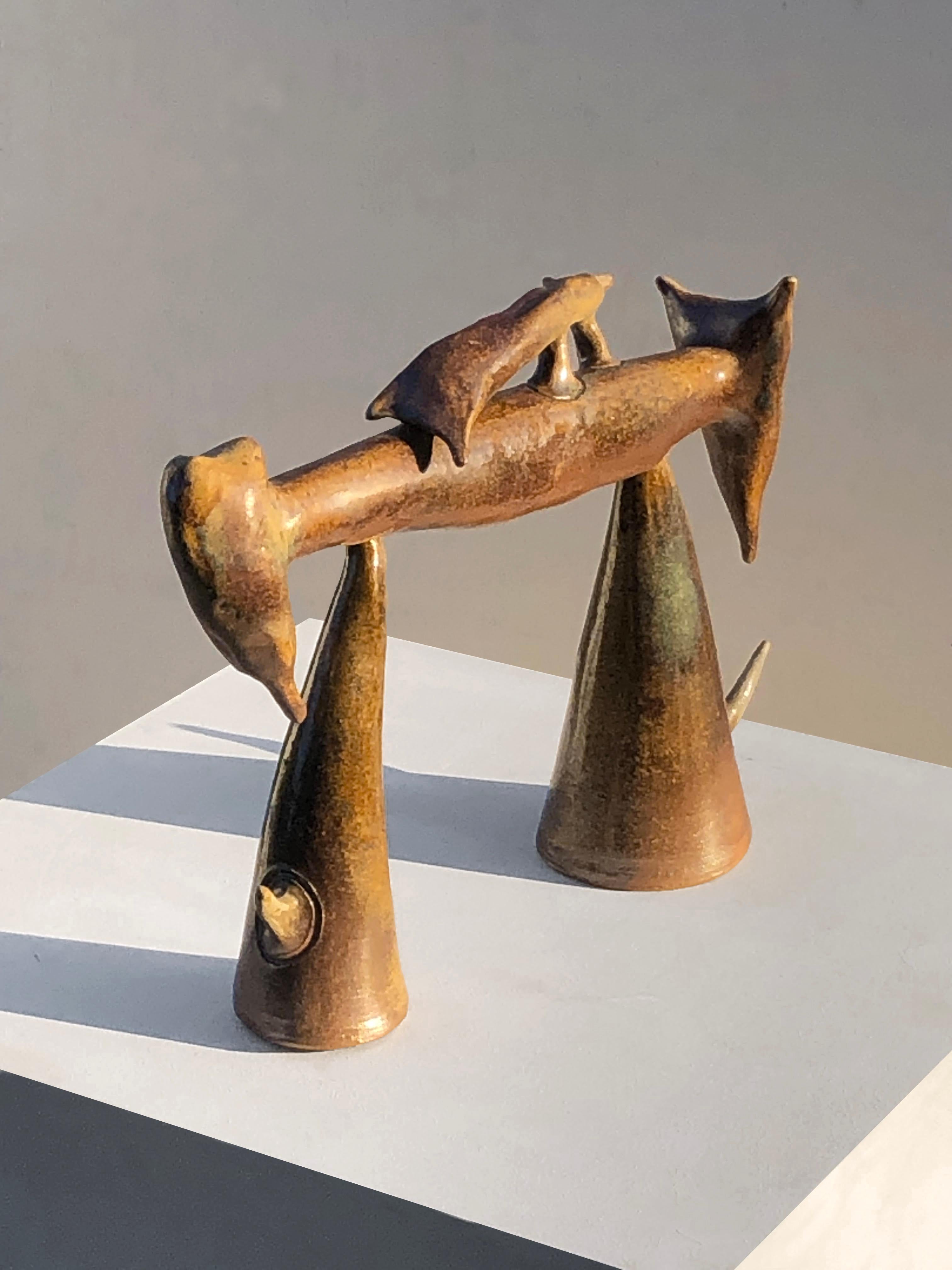 ESCULTURA RITUAL BRUTALISTA Zoomorfa PIEZA ÚNICA de LA BORNE Francia 1980 en Excelente estado para la venta en PARIS, FR