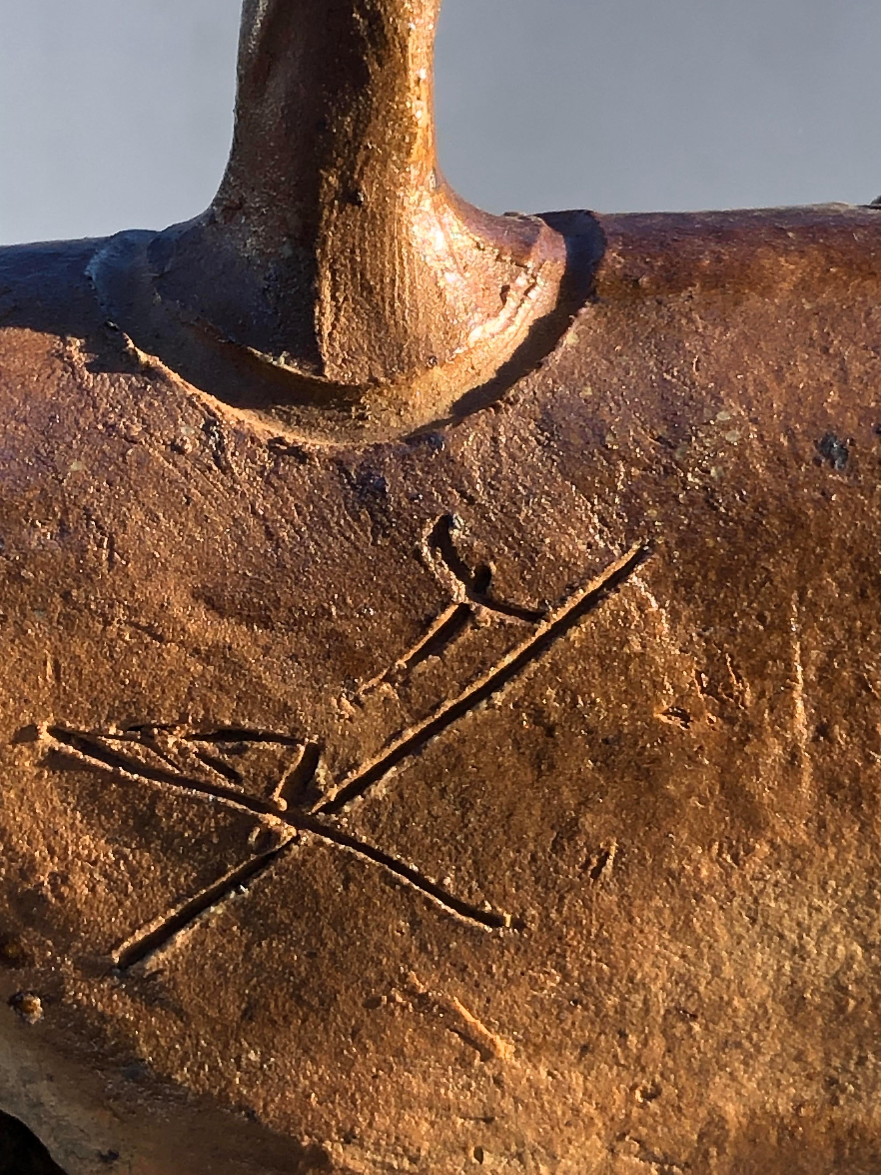 ESCULTURA RITUAL BRUTALISTA Zoomorfa PIEZA ÚNICA de LA BORNE Francia 1980 en venta 2
