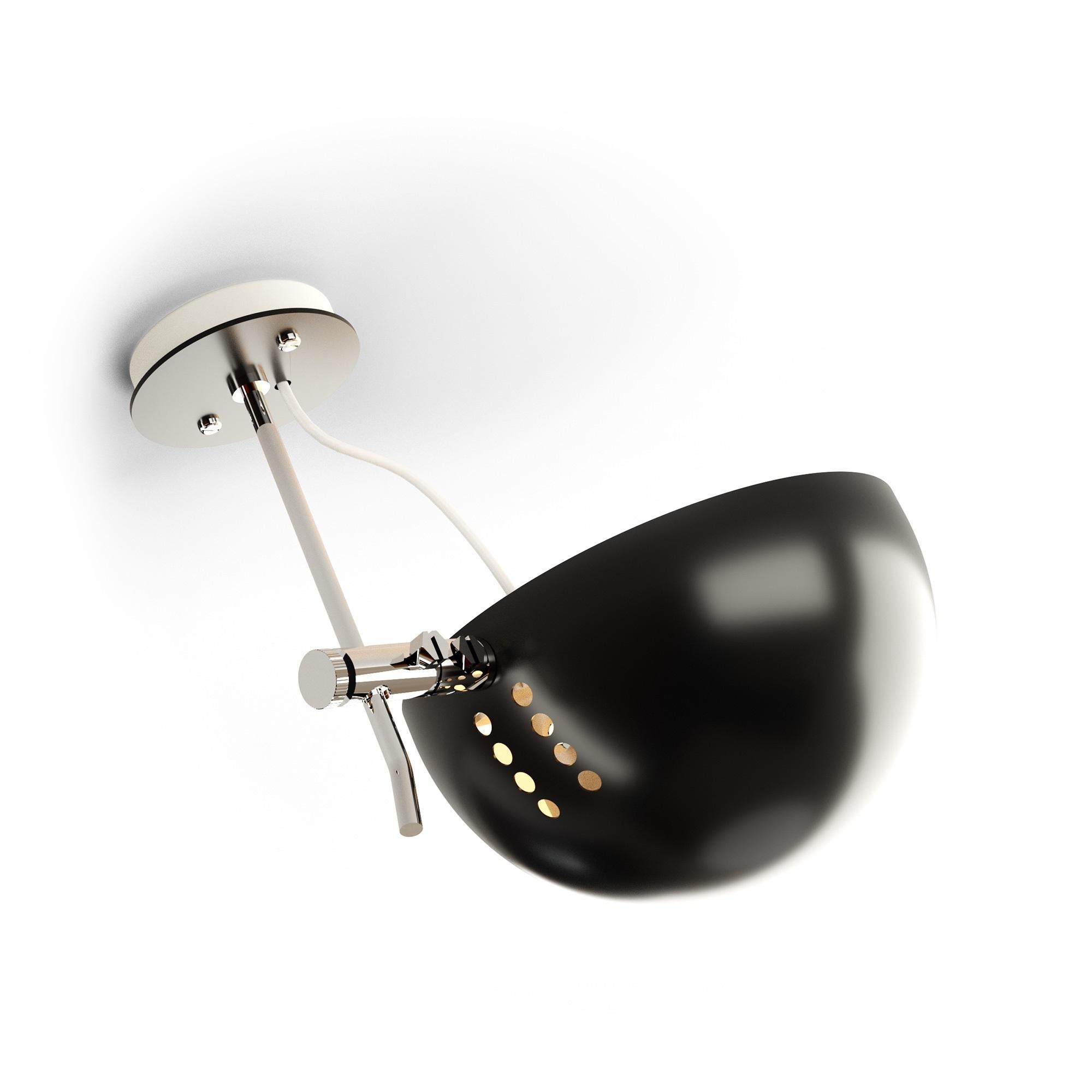 Lacquered A25-L-270 Ceiling Lamp by Disderot For Sale