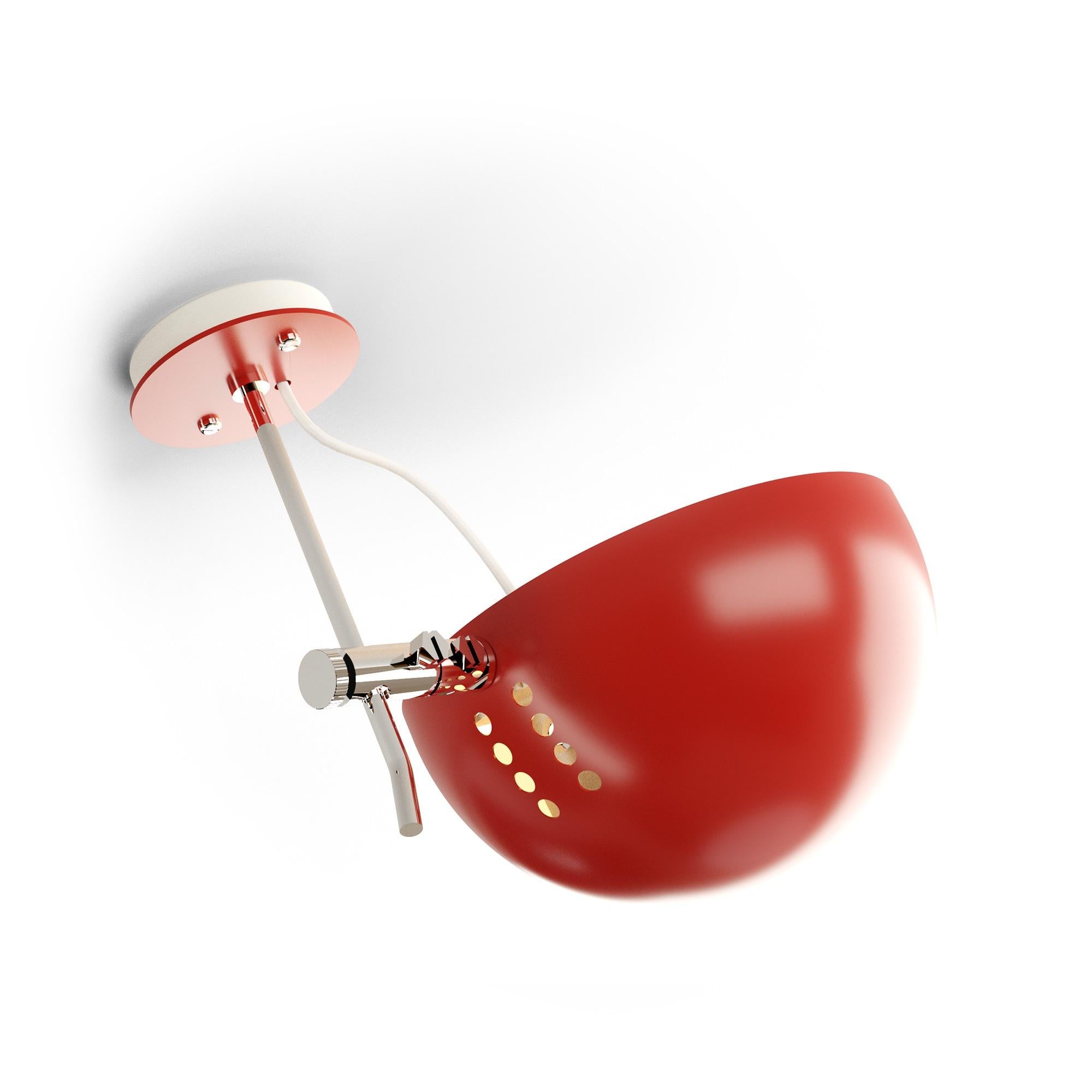 Lacquered A25-L-270 Ceiling Lamp by Disderot For Sale