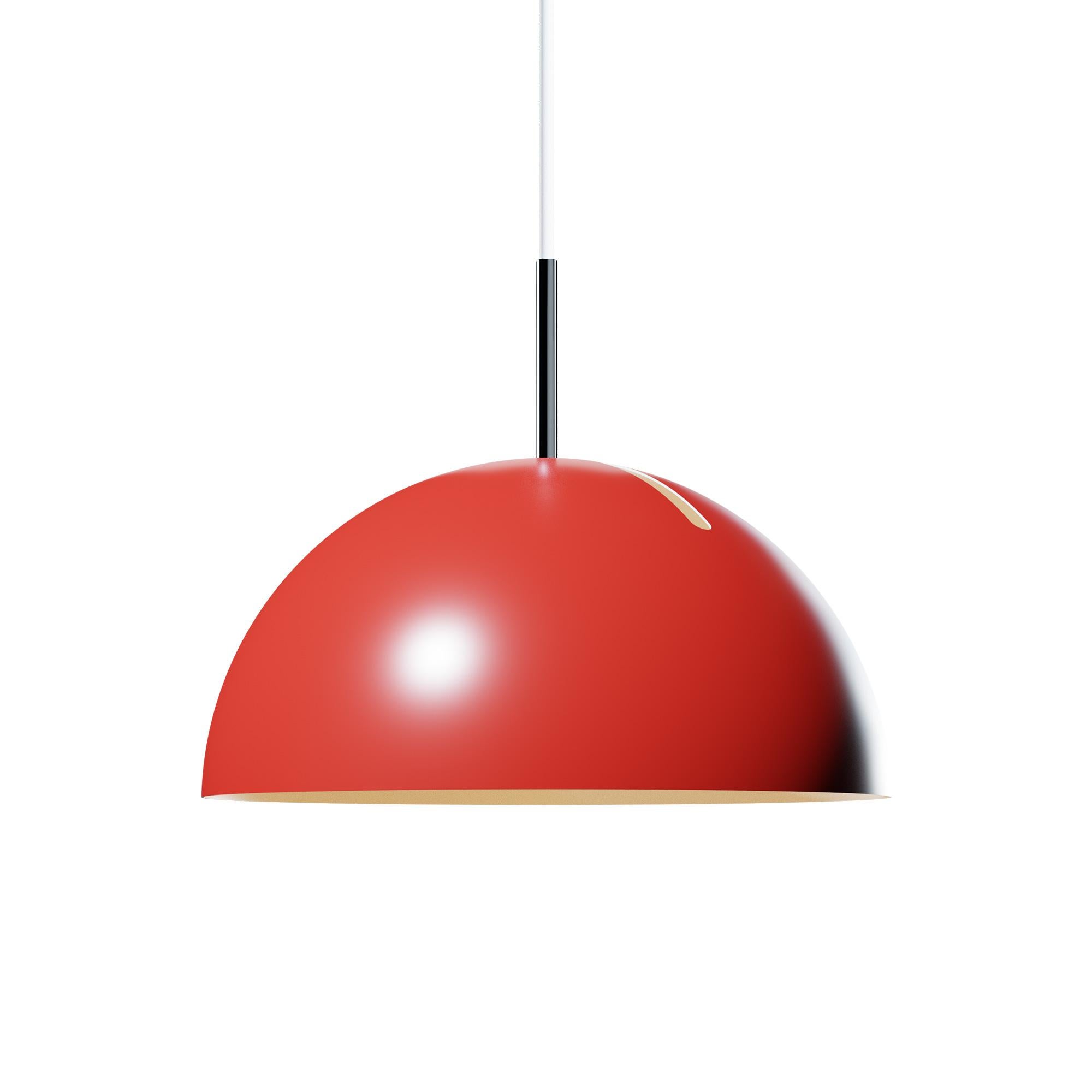 Lampada a sospensione A26 di Disderot
Edizione limitata. 
Creato da Alain Richard.
Dimensioni: Ø 30 x H. 300 cm.
Materiali: Metallo laccato e cromo.

Consegnato con certificato di autenticazione. Prodotto in Francia. Disponibile in diverse opzioni