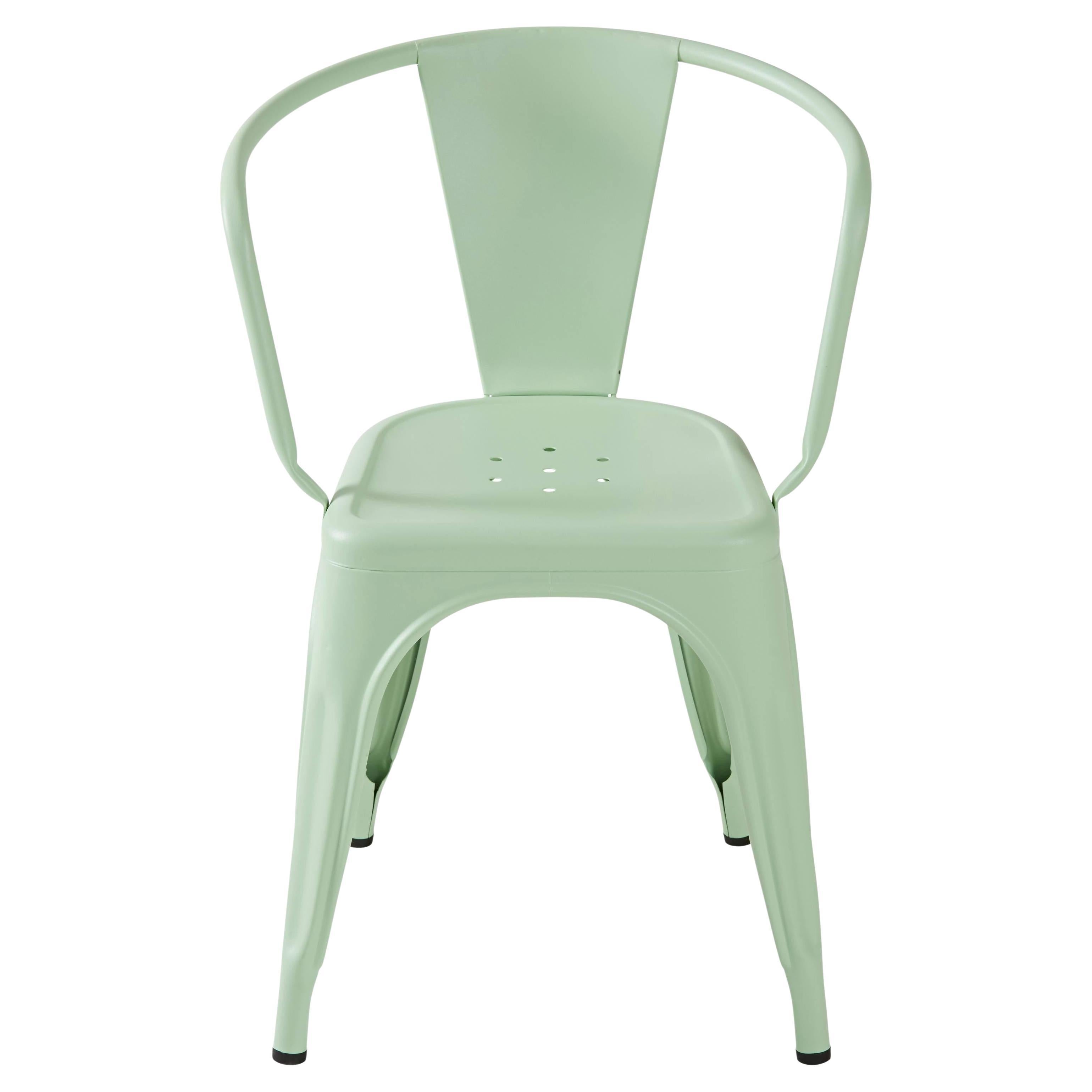 A56 Armchair in Anise Green by Jean Pauchard & Tolix