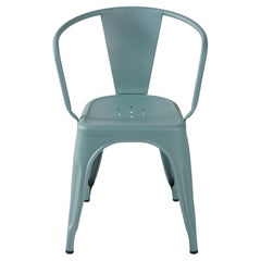 A56 Armchair in Sage Green by Jean Pauchard & Tolix