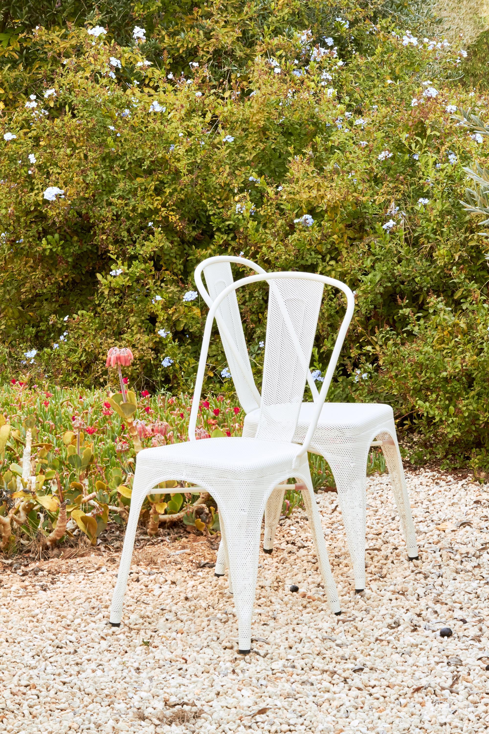 A56 Armchair Perforated in Warm Grey by Xavier Pauchard & Tolix 7