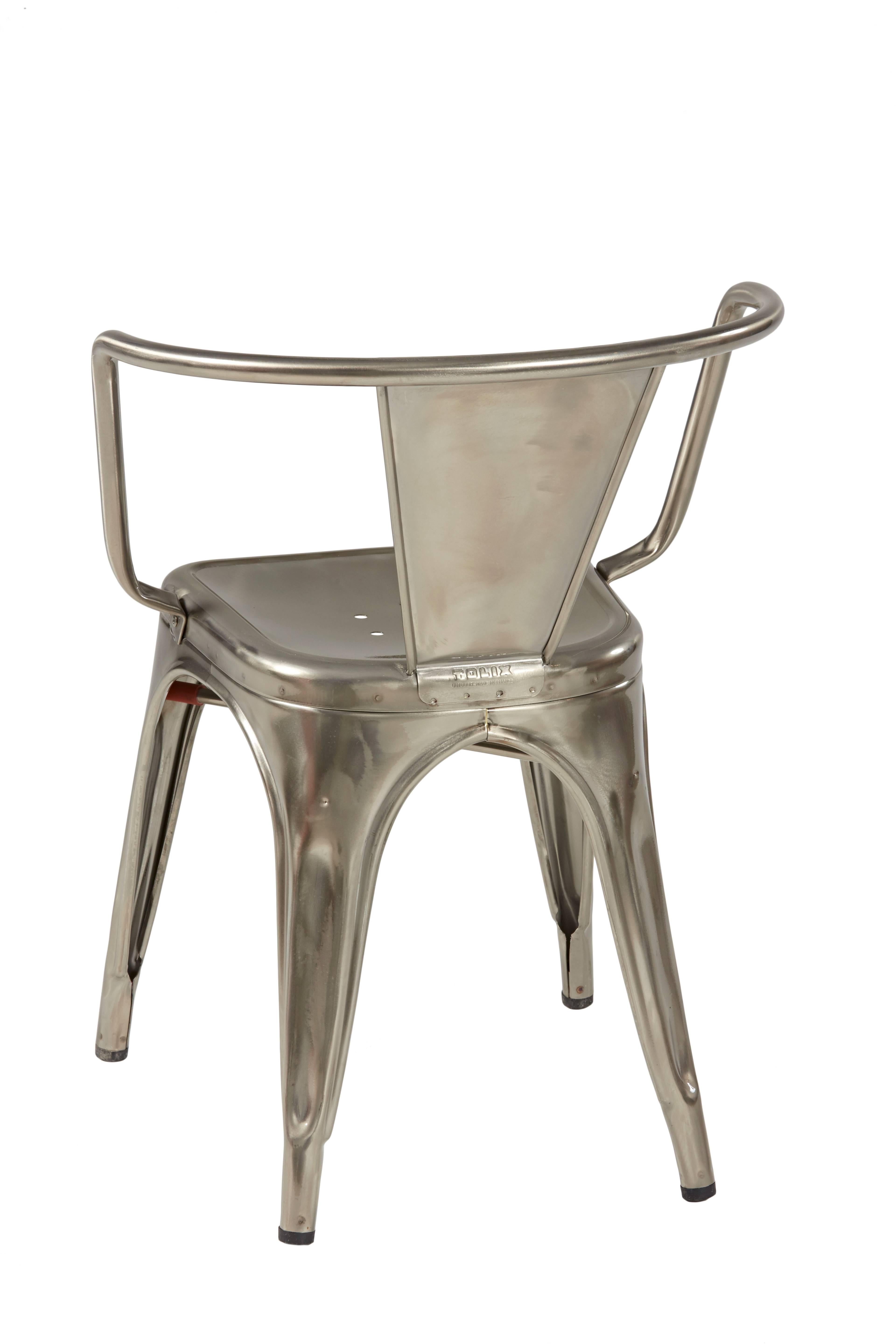 Modern A97 Armchair in Steel with Glossy Lacquer by Chantal Andriot & Tolix For Sale