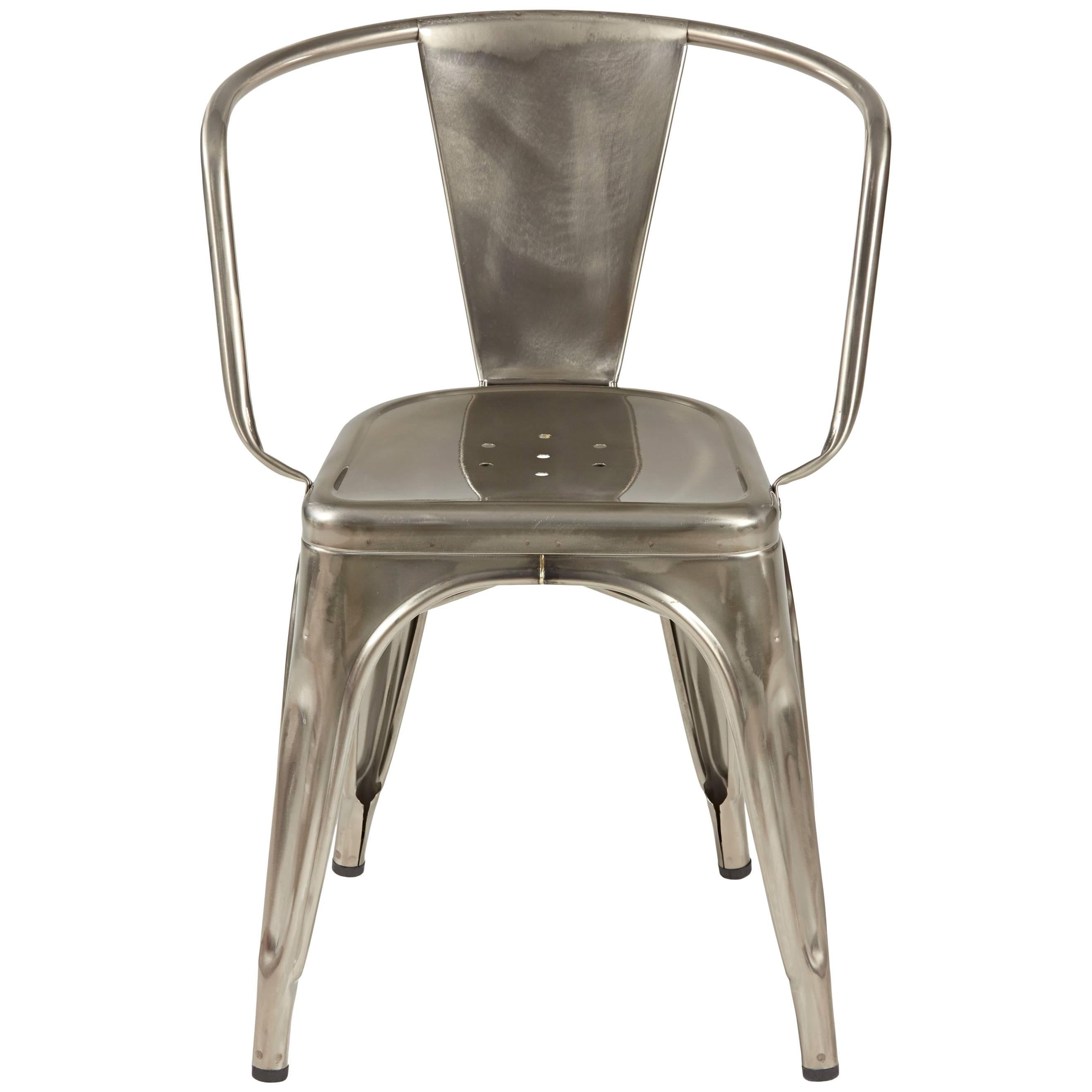 A97 Armchair in Steel with Glossy Lacquer by Chantal Andriot & Tolix For Sale