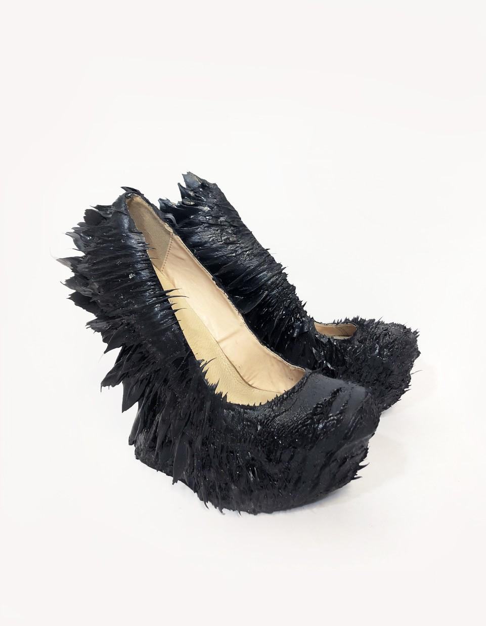 Magnetic Motion Shoes  - Mixed Media Art by Iris van Herpen