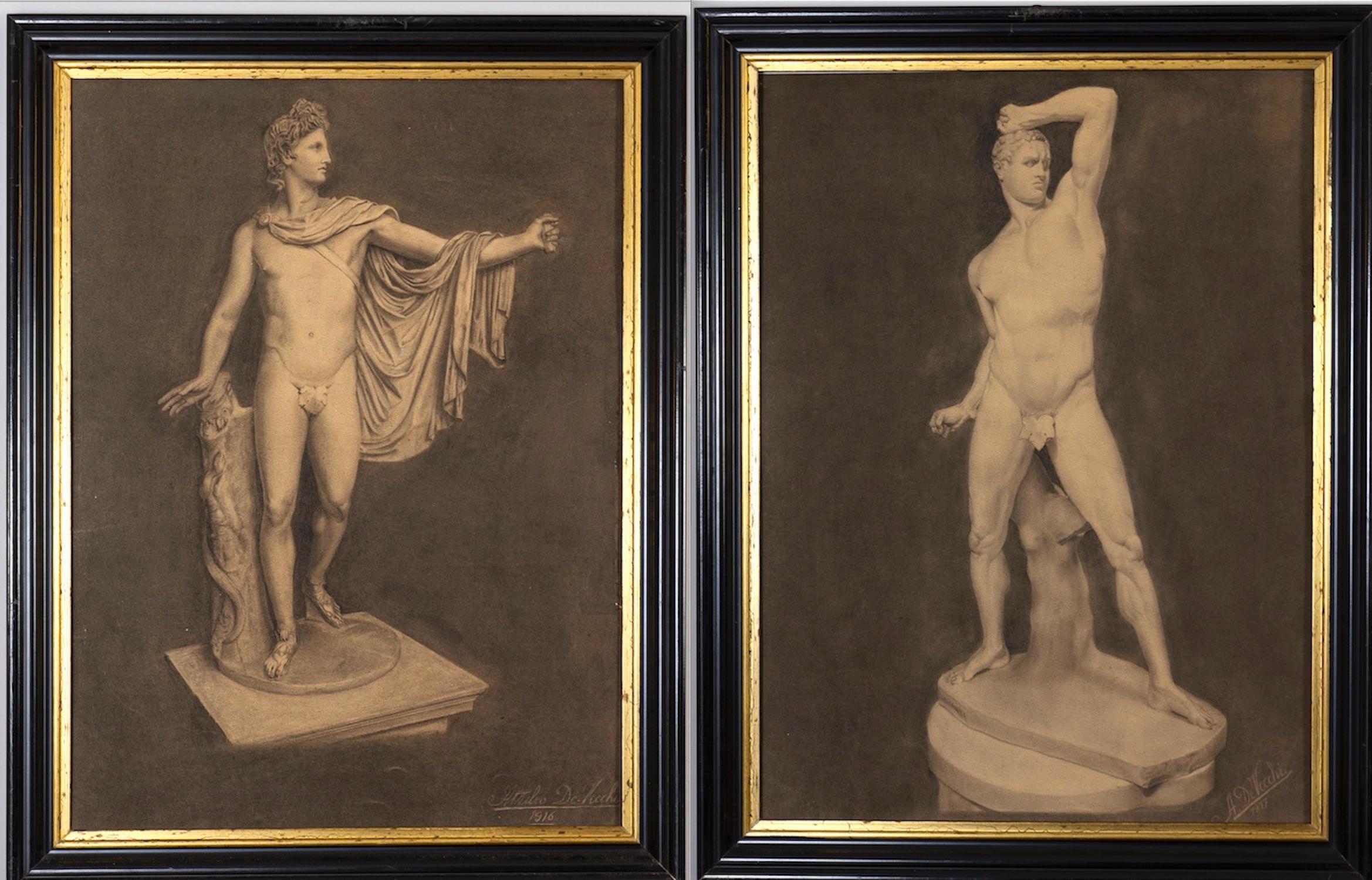 Ein Paar Zeichnungen mit Apollo und Creugante 1916'