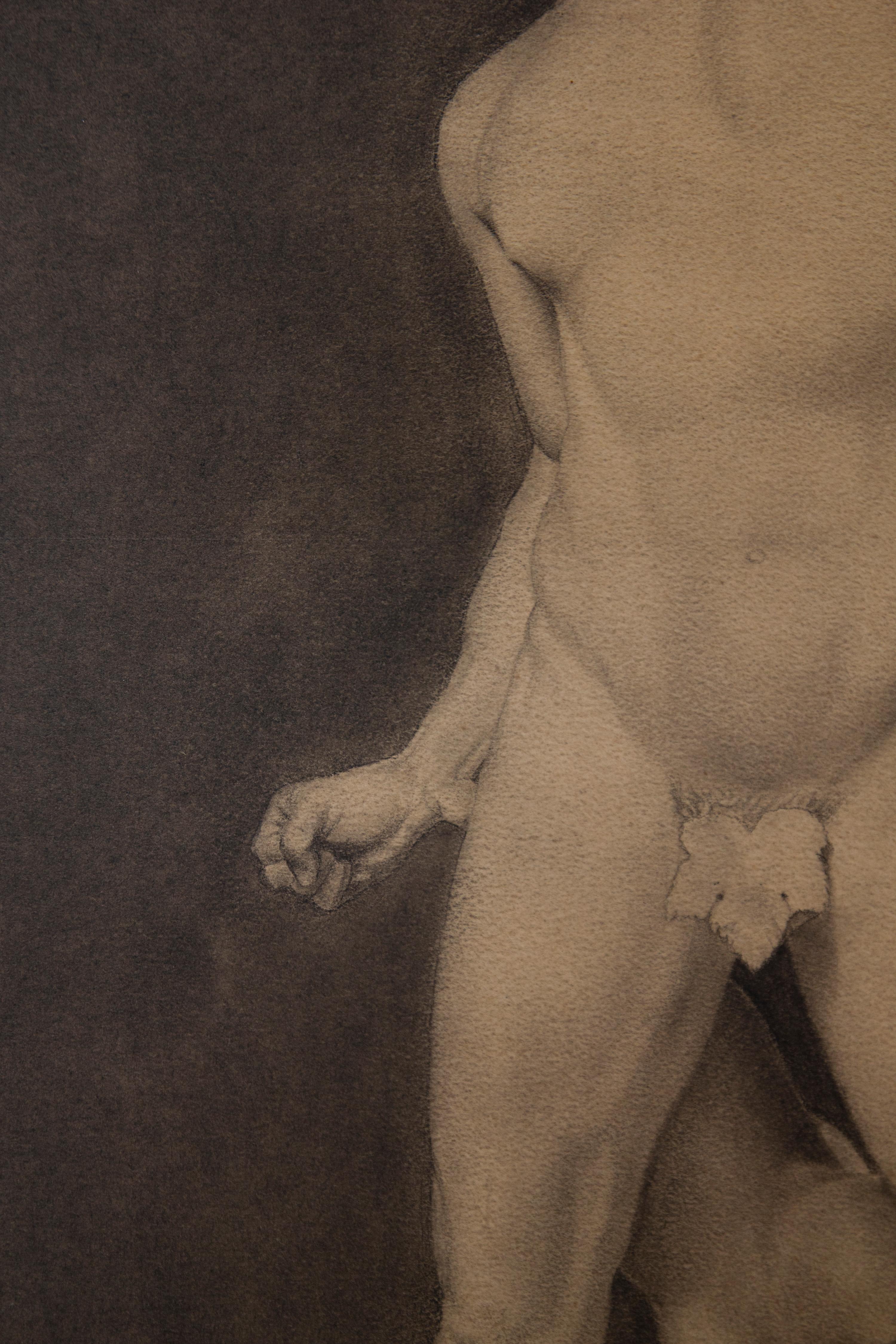 Pair of Drawings with Apollo And Creugante 1916' For Sale 3