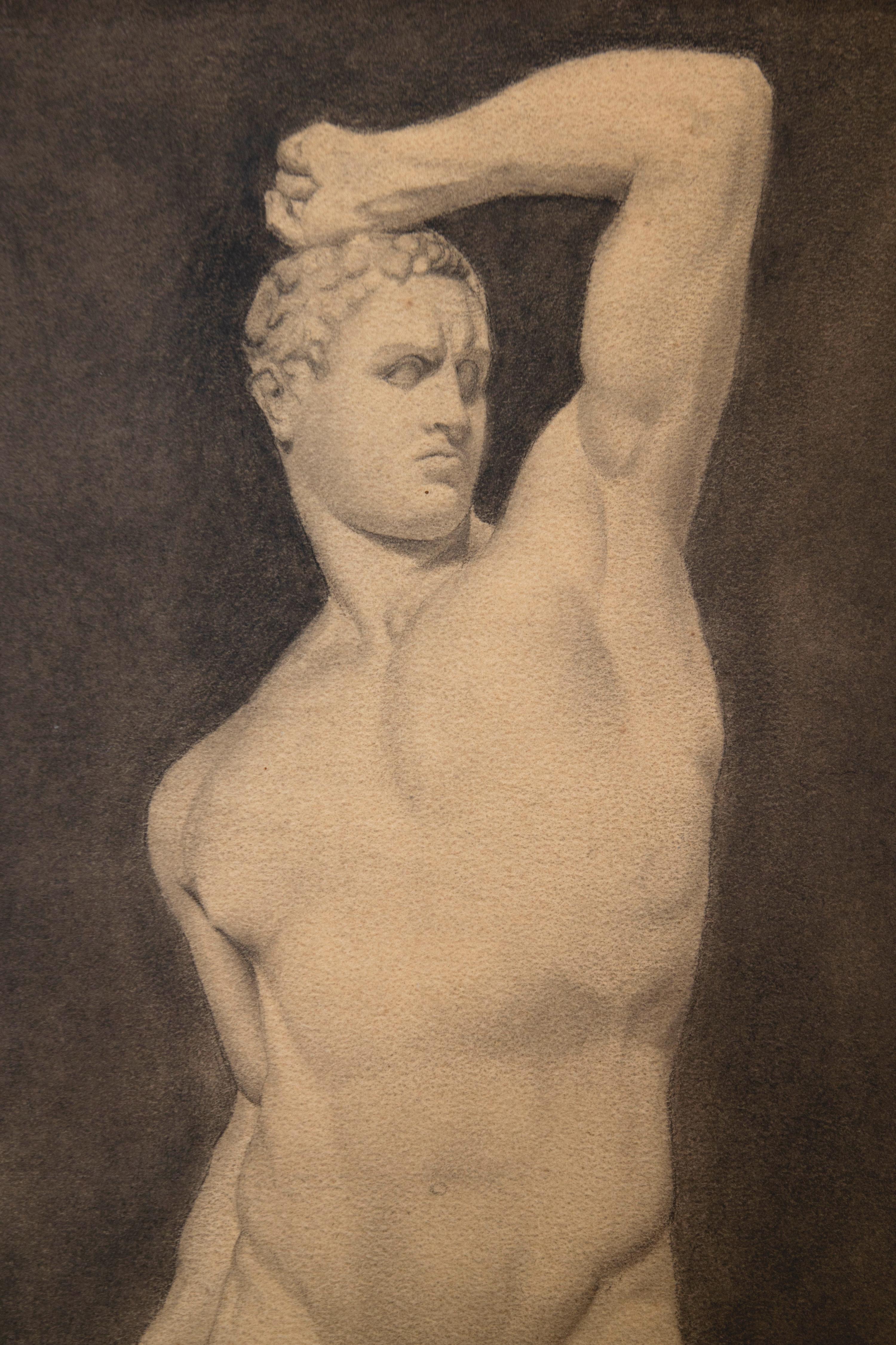 Pair of Drawings with Apollo And Creugante 1916' For Sale 2
