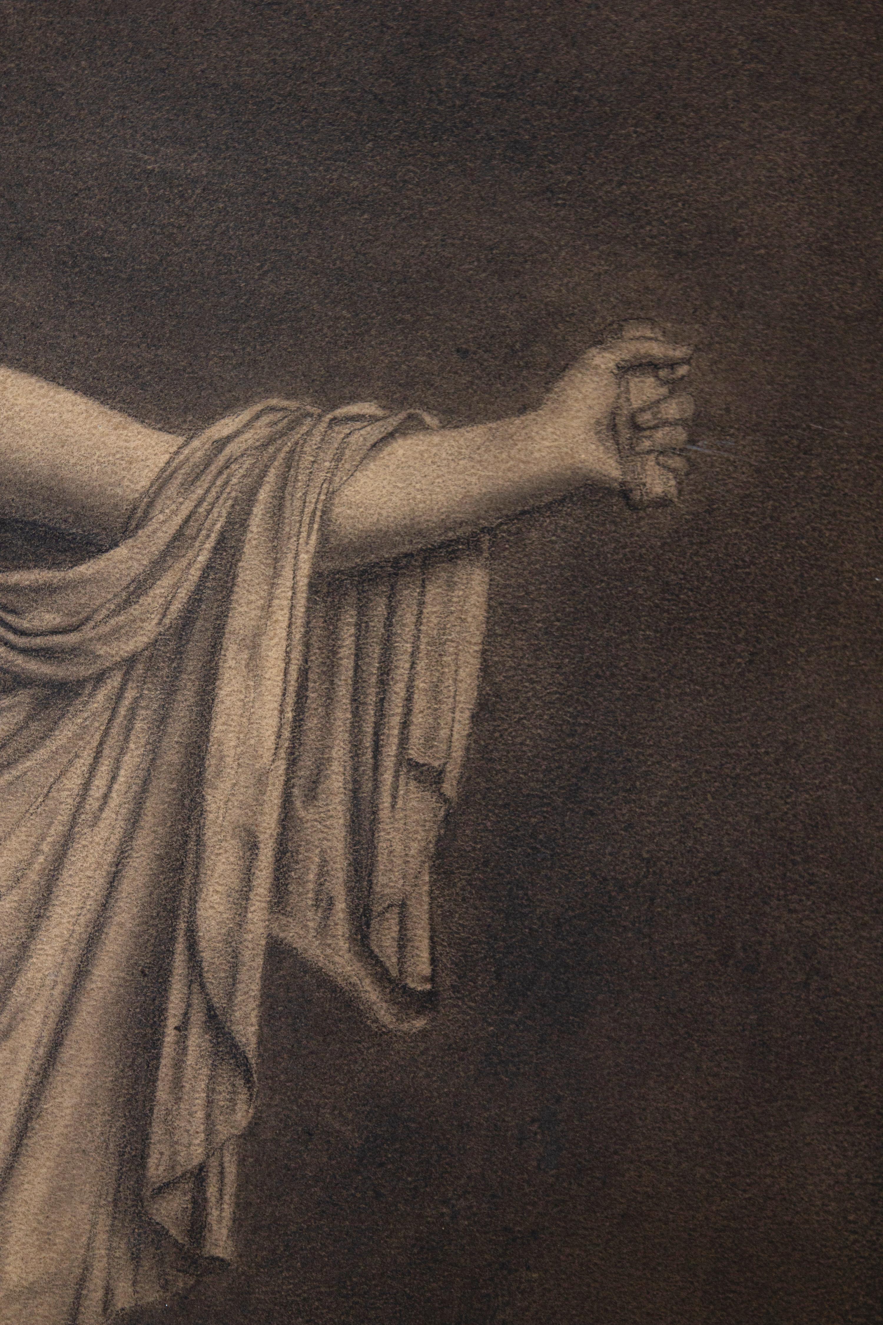 Pair of Drawings with Apollo And Creugante 1916' For Sale 4