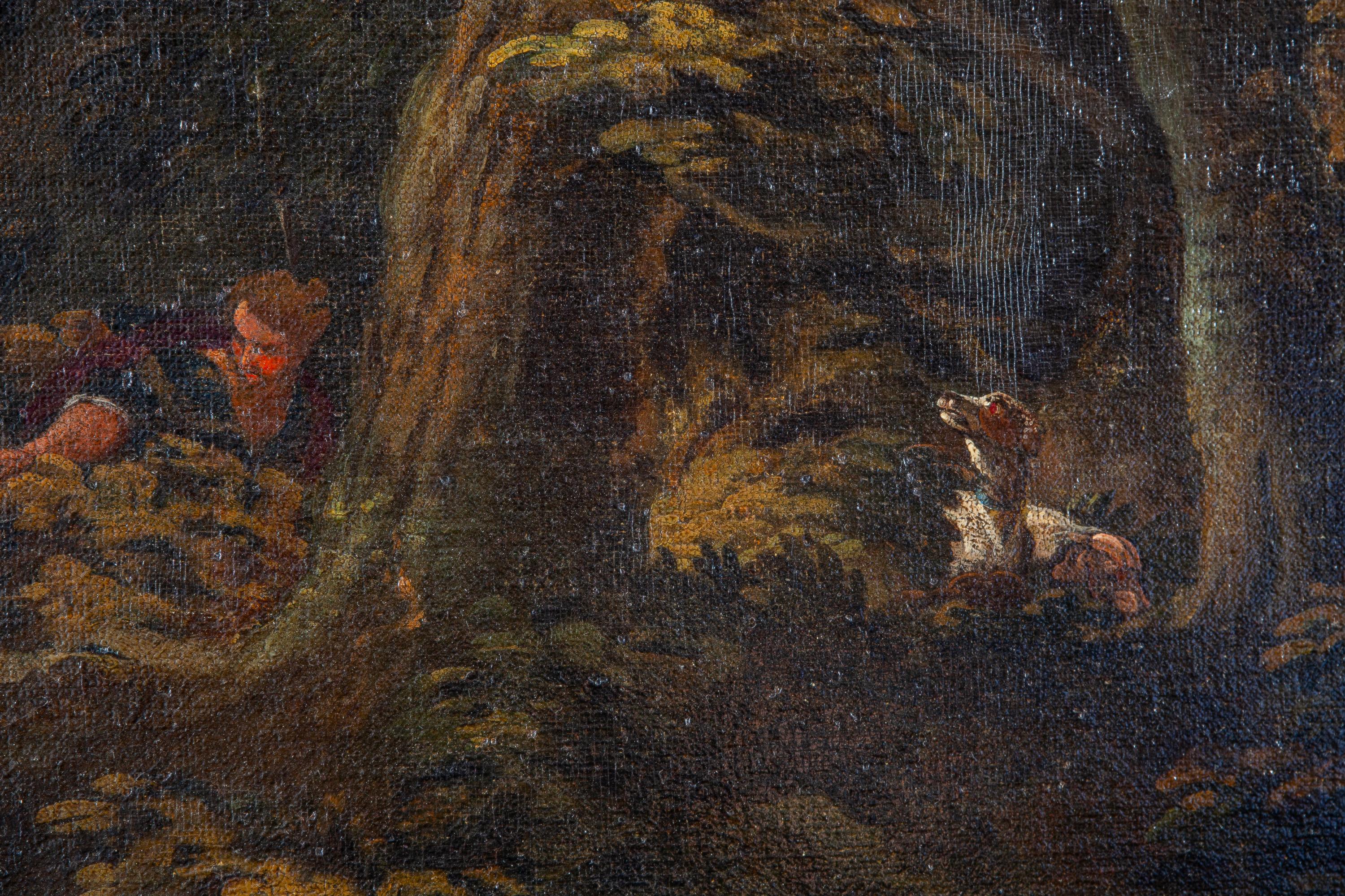 Paisaje con una historia mitológica de Diana y Acteón 1610 en venta 7