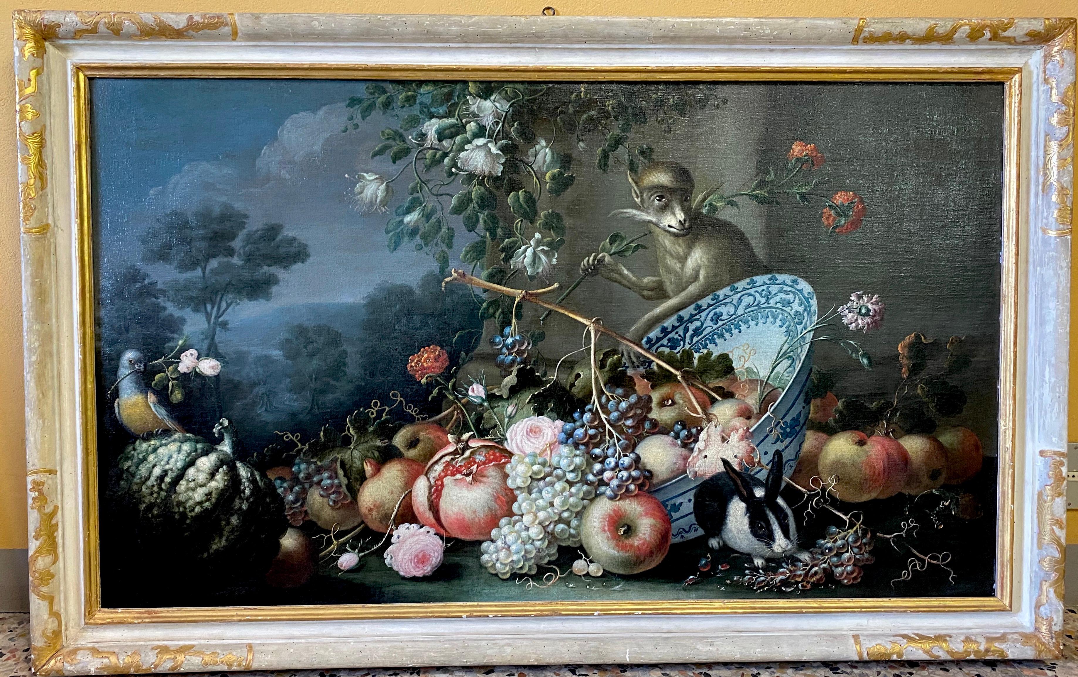 Exceptional Italian 18th Century Still-Life Paintings by Felice Rubbiani 1