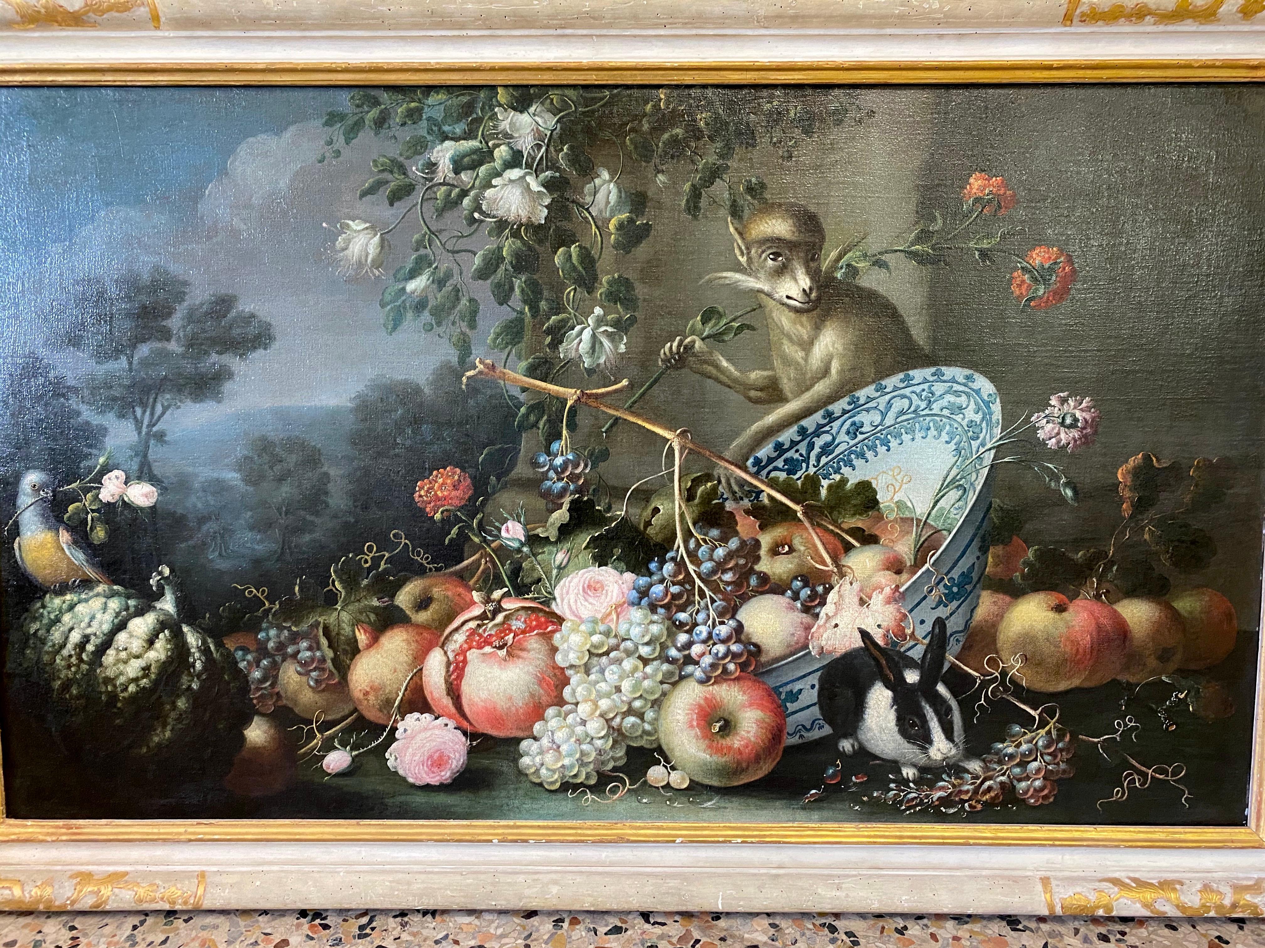 Exceptional Italian 18th Century Still-Life Paintings by Felice Rubbiani 2