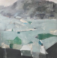 In the Valley (Lithgow) - Abstract Landscape by Jane Canfield