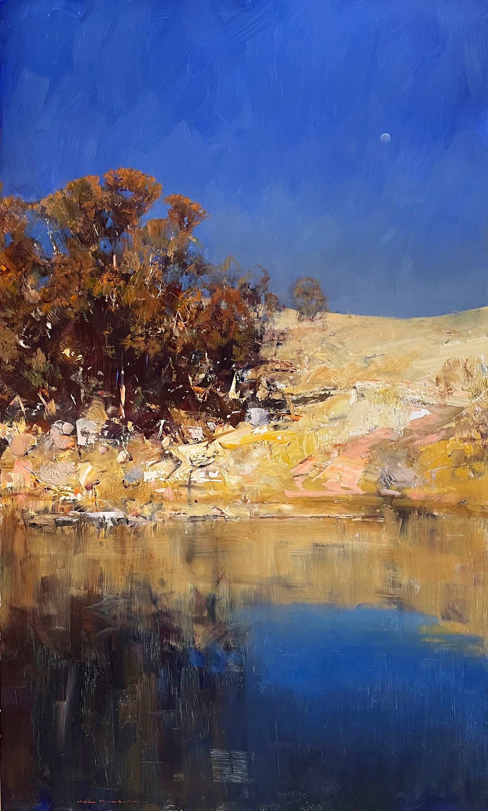 Ken Knight Landscape Painting - Jindabyne Foreshores
