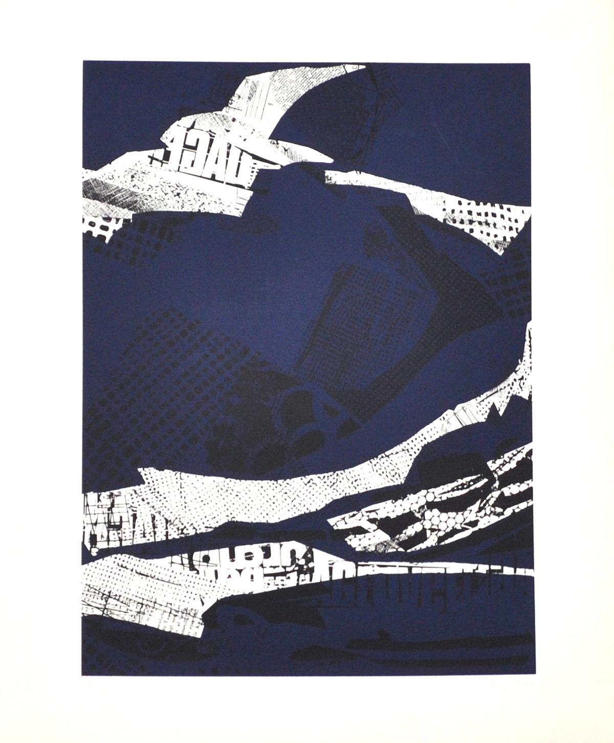 Lithograph by Vera Myhre, Untitled, ca. 1980-90
Numbered 309/350, signed.  Artsize: 65 cm H x 49 cm W, unframed.

Vera Myhre, 1920-2000, Danish graphic artist and painter, educated at the Academy of Fine Arts 1941-55.
Vera Myhre has especially