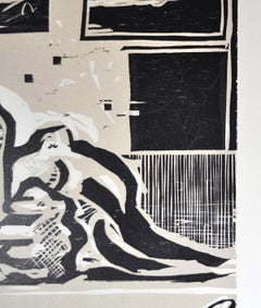 Woodcut by Erik Hagens, Denmark 1984