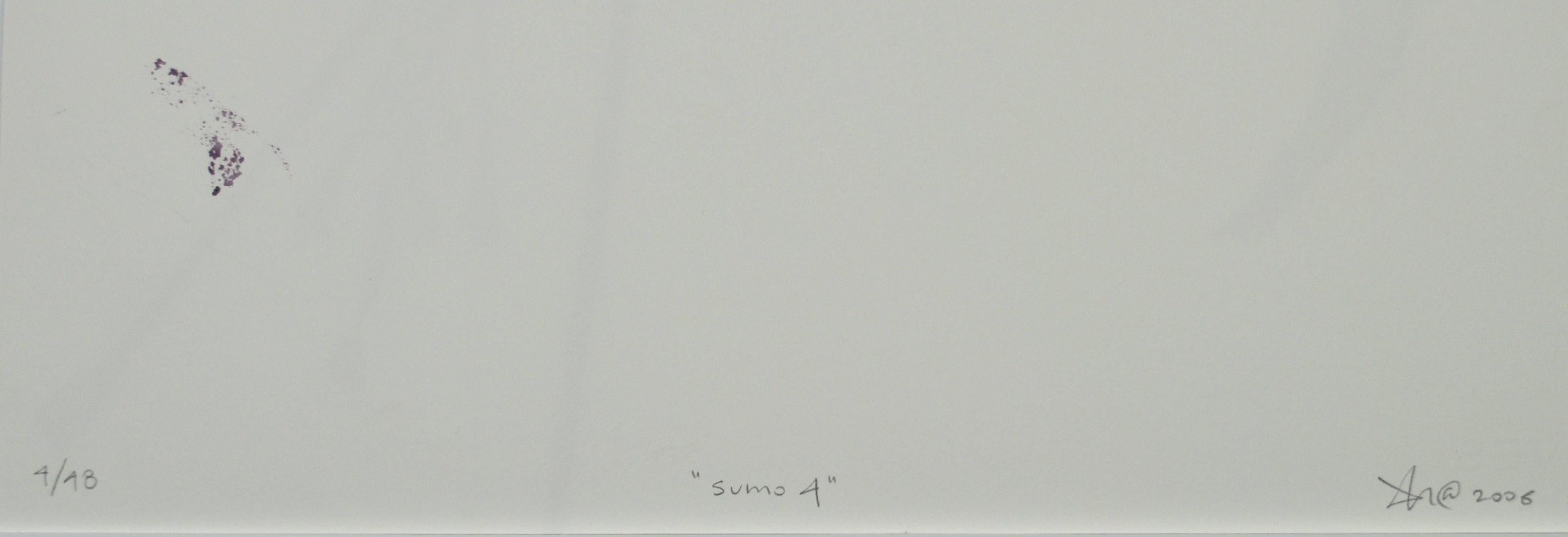 Scandinavian Screen Print, “Tochinishiki Kiyotaka, Sumo 4” , numbered and signed For Sale 3