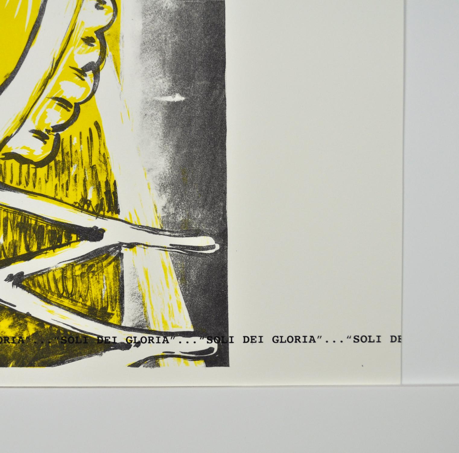 “Johan Sebastian Bach” Jakob Nørregaard Scandinavian Screen Print and Lithograph For Sale 1