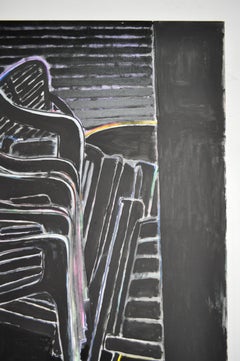 Contemporary Neo-Expressionistic Painting - Eclipse of the Chairs I