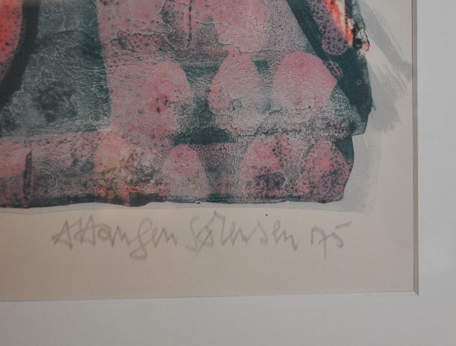 Arne Haugen Sørensen, signed Lithograph EA, 1975 For Sale 4