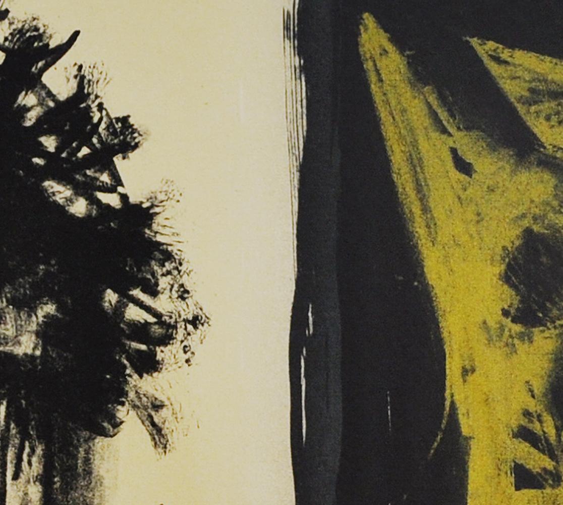 Scandinavian Abstract Lithograph by Danish Peter Brandes, Signed E/A-edition For Sale 3