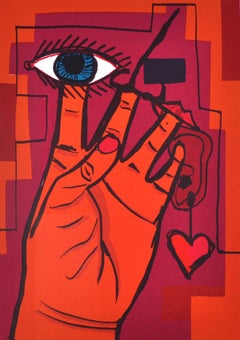 Scandinavian Screen Print by the Danish artist Lars Ravn