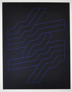 Scandinavian Non-figurative Screen Print by Jørn Larsen, Untitled, 1987