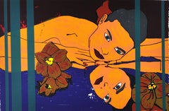 Scandinavian Screen Print by Danish artist Lars Ravn, signed and numbered, 1994
