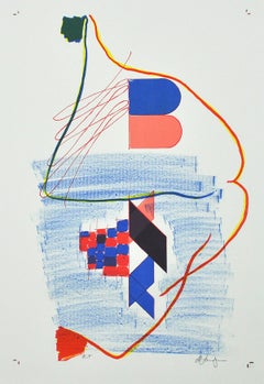 Danish Lithograph, Untitled, Signed ca. 2010