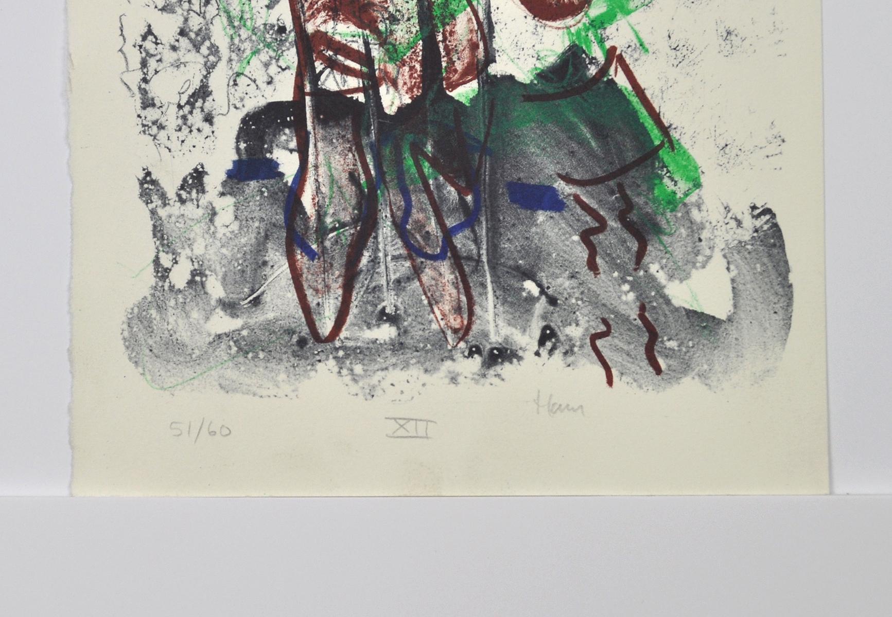 Danish Lithograph, signed and numbered, 1980s - Abstract Expressionist Print by Henrik Have
