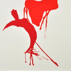 Scandinavian Screen Print, “Wajima Hiroshi Sumo 7” , numbered and signed