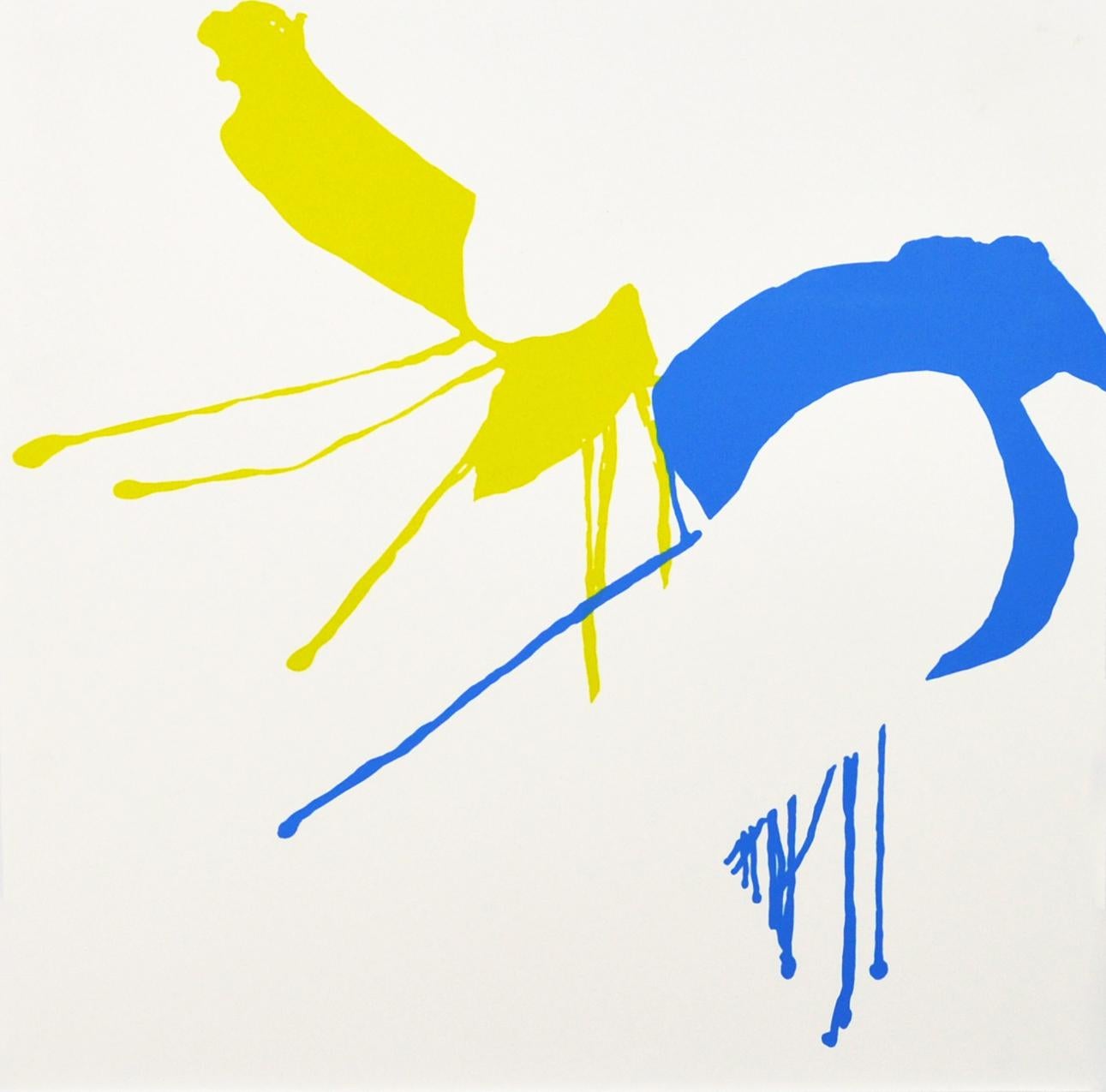 Anne Marie Ploug Abstract Print - Scandinavian Screen Print, “Kitanoumi Toshimitsu, Sumo 8” , numbered and signed