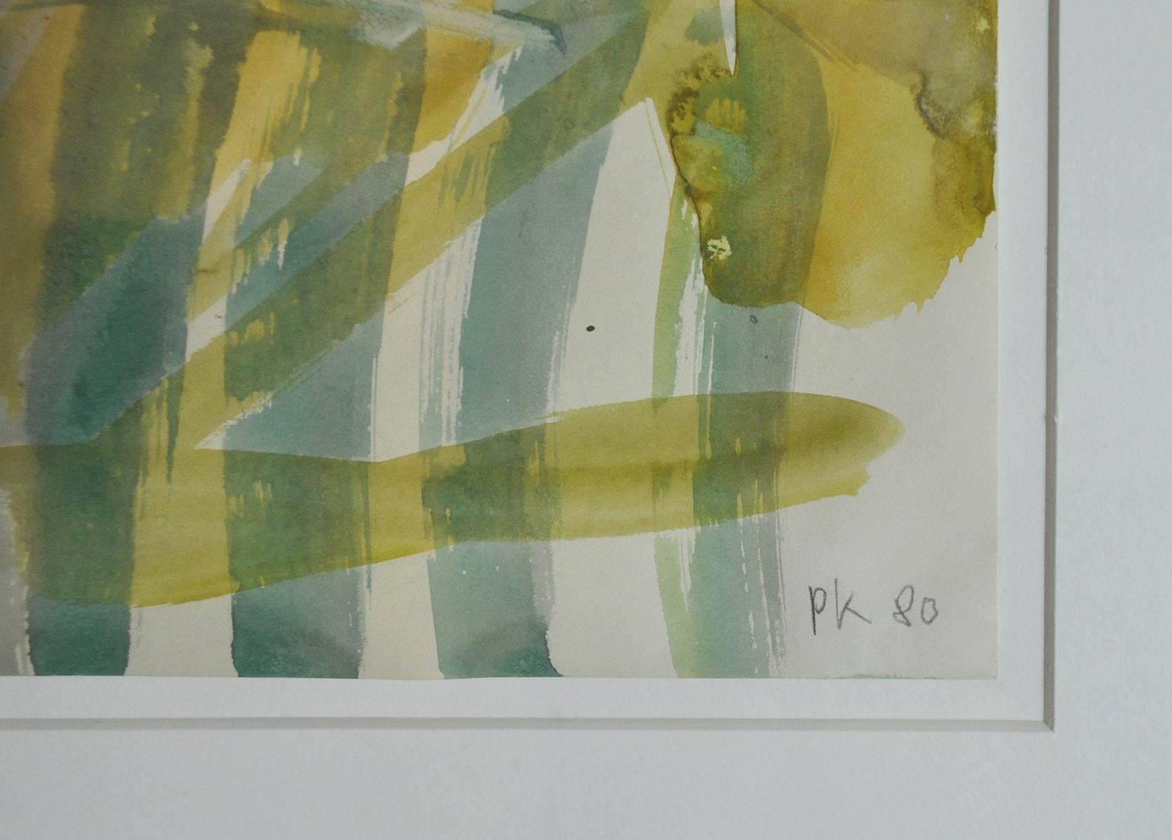 Per Kirkeby, Watercolour 1980, Signed For Sale 2