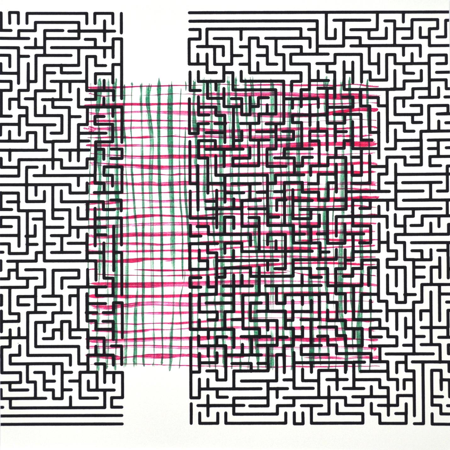 Claus Handgaard Jørgensen Abstract Print - “Pattern Break  (delusion)” Scandinavian Screen Print and Lithograph