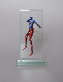 Floating Body, Scandinavian Glass and Paint Sculpture