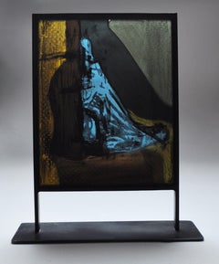 Scandinavian Stained Glass Sculpture by Peter Brandes